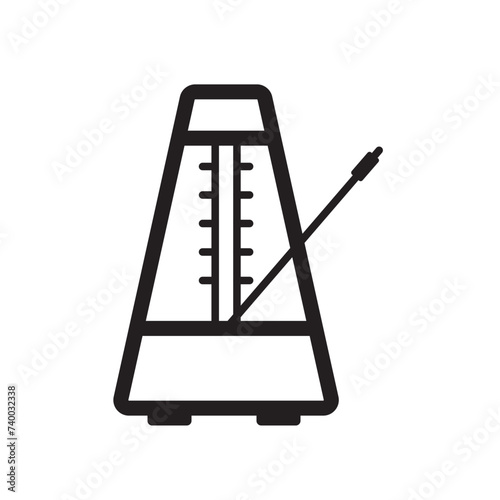 metronome icon design vector