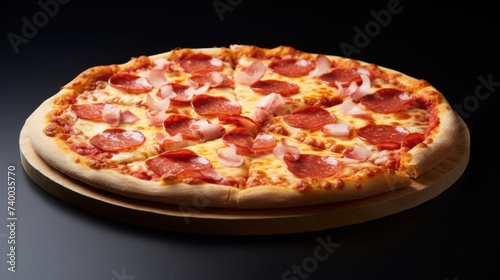 Pizza isolated on a white background