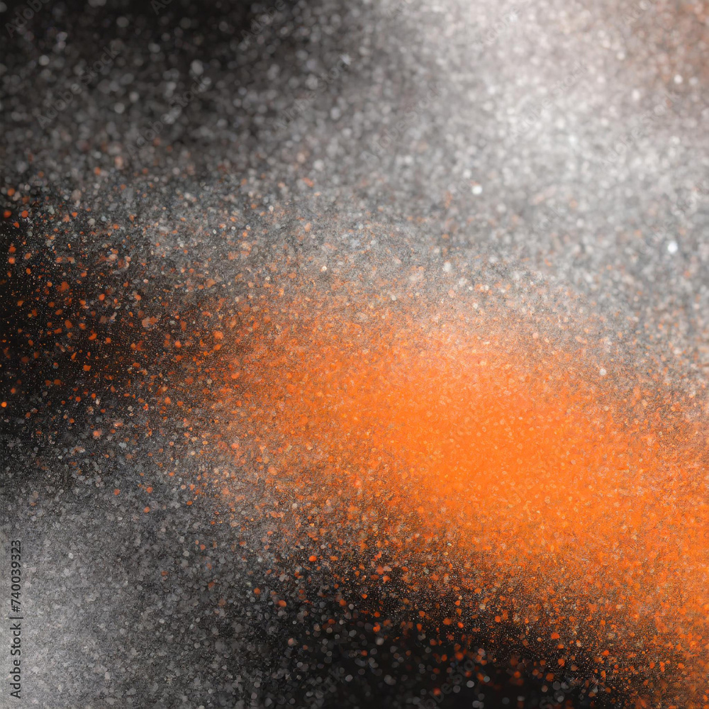 black orange grey bokeh , a normal simple grainy noise grungy empty space or spray texture , a rough abstract retro vibe shine bright light and glow background template