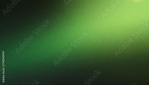 Green gradient background grainy glowing light and dark backdrop noise texture effect banner header design copy space © Nolan