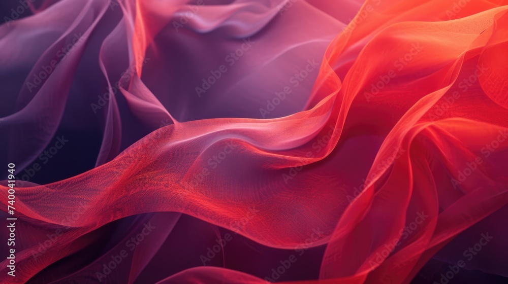 Abstract Red and Purple Fabric Waves in Soft Focus Abstract Red and Purple Fabric Waves in Soft Focus