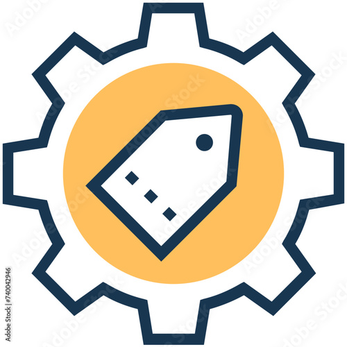 Icon of keywords flat vector 