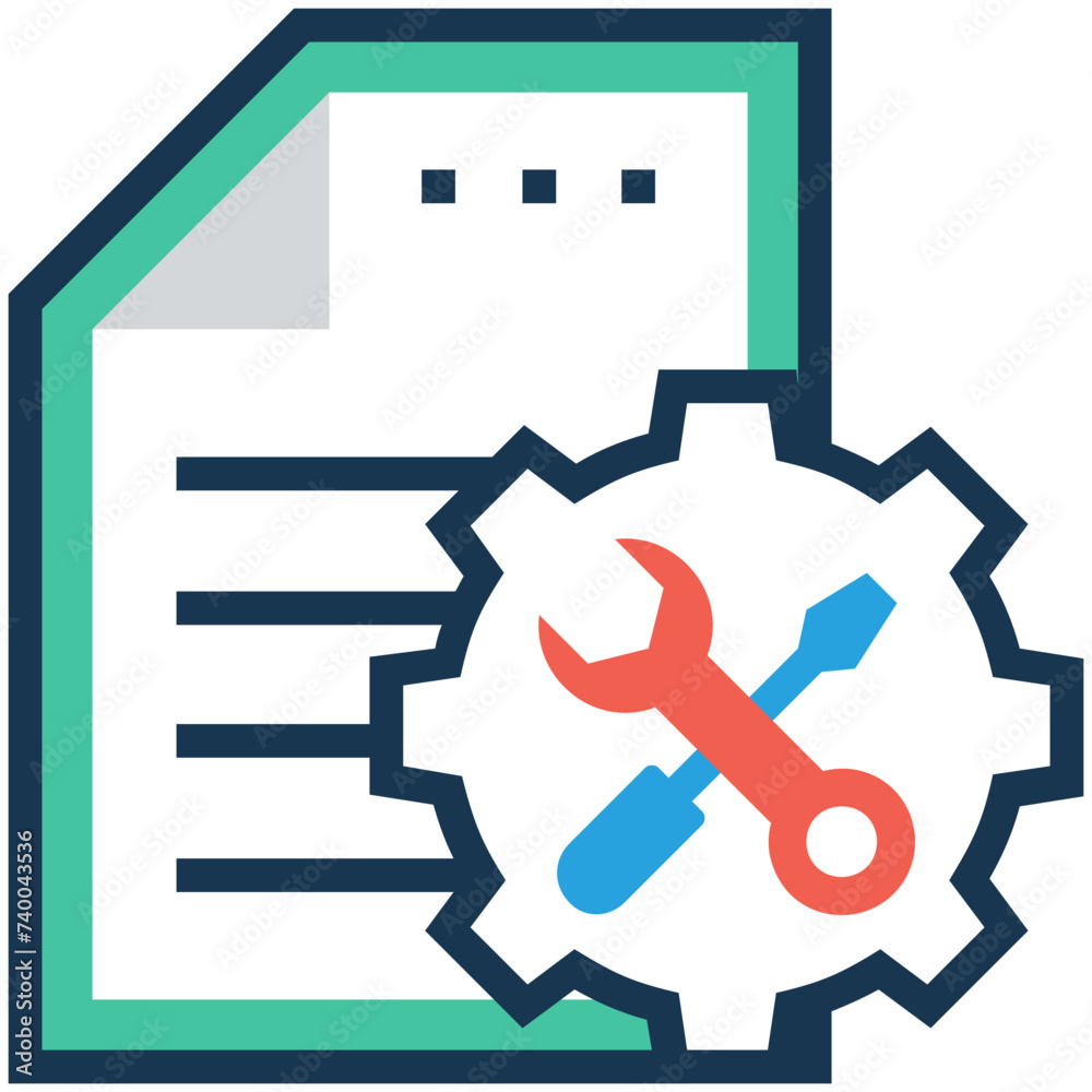 An icon of configuration flat vector An icon of configuration flat vector