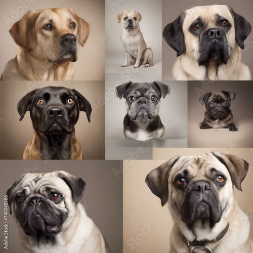 Captivating Portraits Showcasing Dogs with Exceptionally Expressive Eyes, Highlighting Their Emotions and Personality, canine, breed, collection © Yaraslava