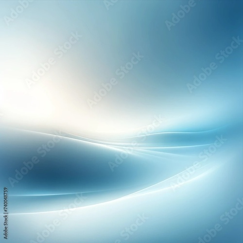 A serene and smooth abstract image that captures the essence of tranquility with a gradient of blending seamlessly into a gentle white light, evoking the calmness of a peaceful sky or a quiet sea
