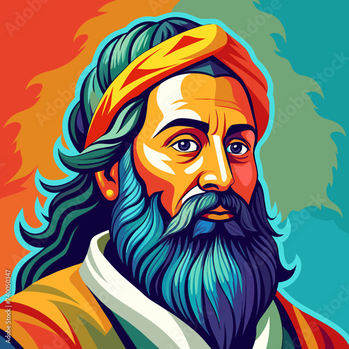 Guru Ravidas Jayanti Art illustration 