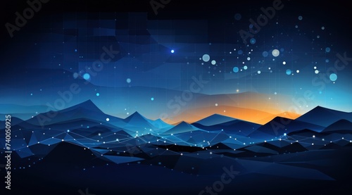 Stars and galaxies in space wallpaper illustration