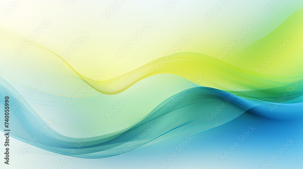 Fototapeta premium Abstract nature green blue yellow background