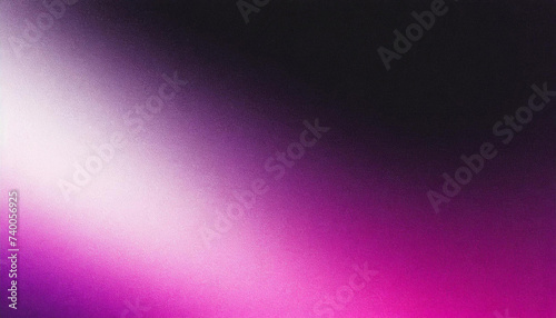 Purple pink white black grainy gradient glowing background noise texture website header design copy space
