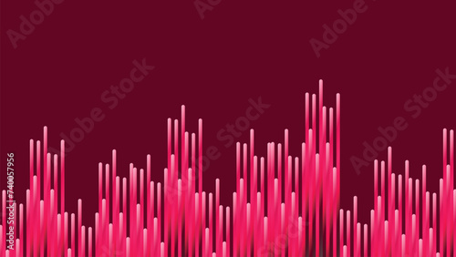 Abstract wavy simple line up and down dark purple gradient background.