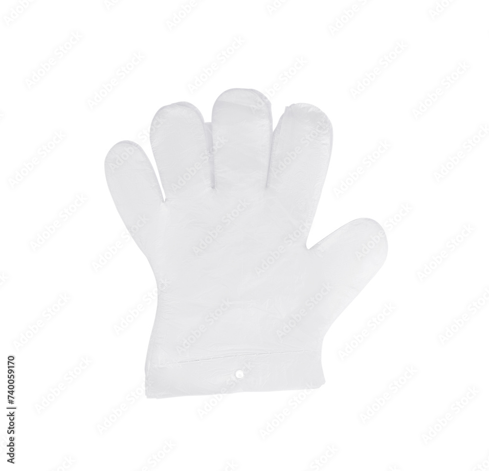 Obraz premium Vinyl protective gloves on white background