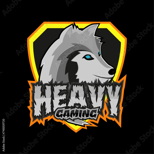 Esports Gaming Wild Wolf Mascot Logo