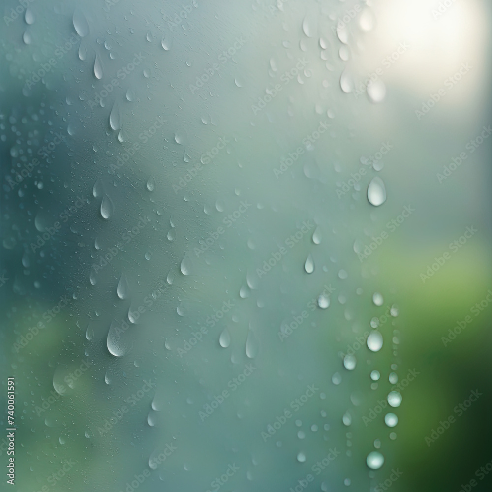 Water drops during rain