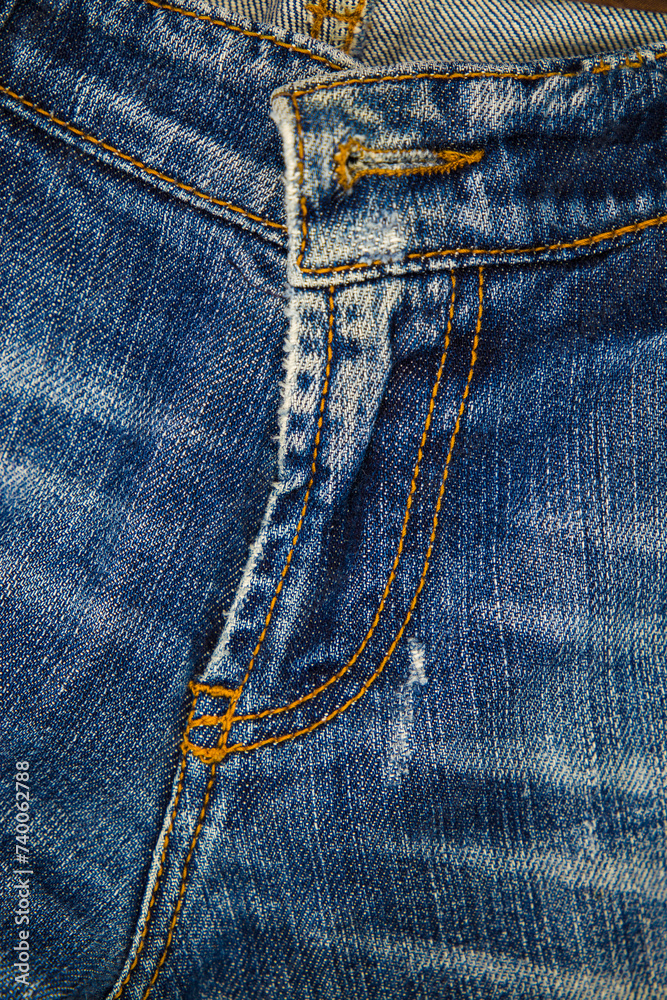 Jeans demin in blue background with stripe textile Jeans demin in blue background with stripe textile