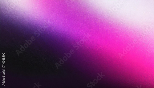 Purple pink white black grainy gradient glowing background noise texture website header design copy space