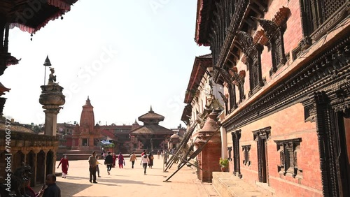 Nepal Bhaktapur Durbar Square 55 Windows Palace Slow Motion Stabilizer L World Heritage Site Kathmandu Valley photo