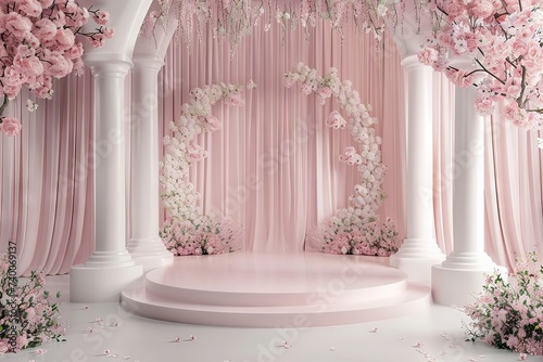 A captivating wedding stage...