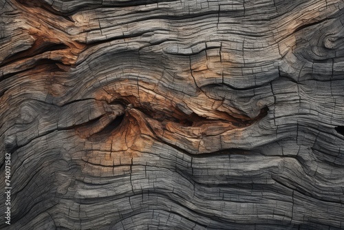Wallpaper Mural Close-up of intricate patterns on weathered wood, showcasing nature's artistry. Torontodigital.ca