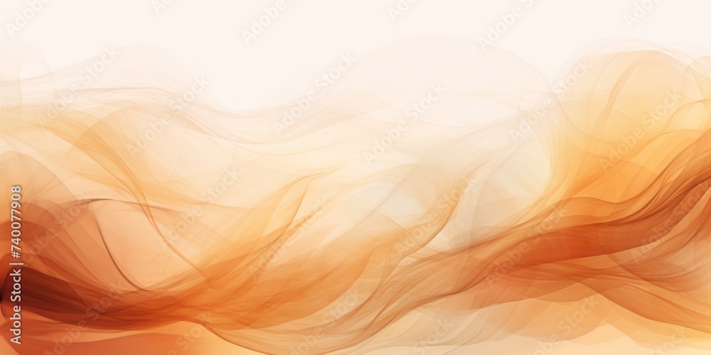 Abstract watercolor paint background dark Tan gradient color with fluid curve lines texture