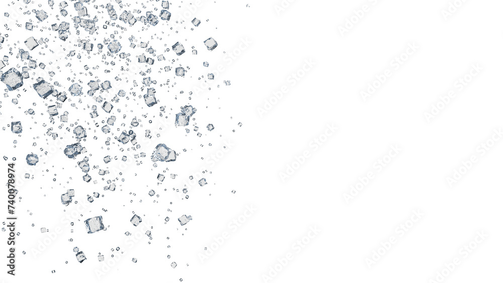ice cube render 3D illustration on alpha channel ice cube render 3D illustration on alpha channel