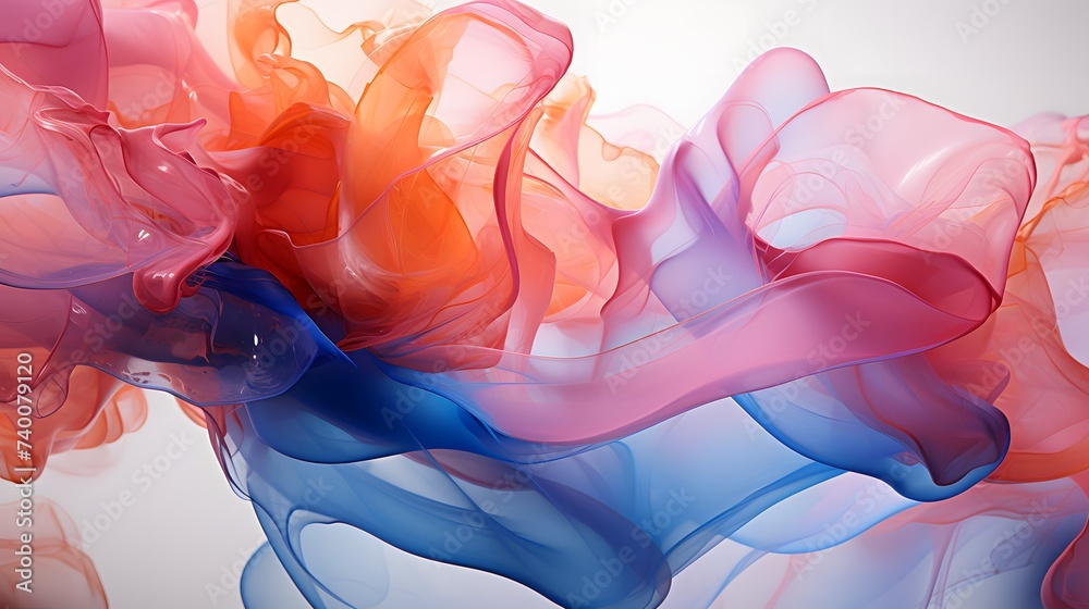 Fototapeta premium Seamless abstract color wallpaper. Wavy fluid pattern.