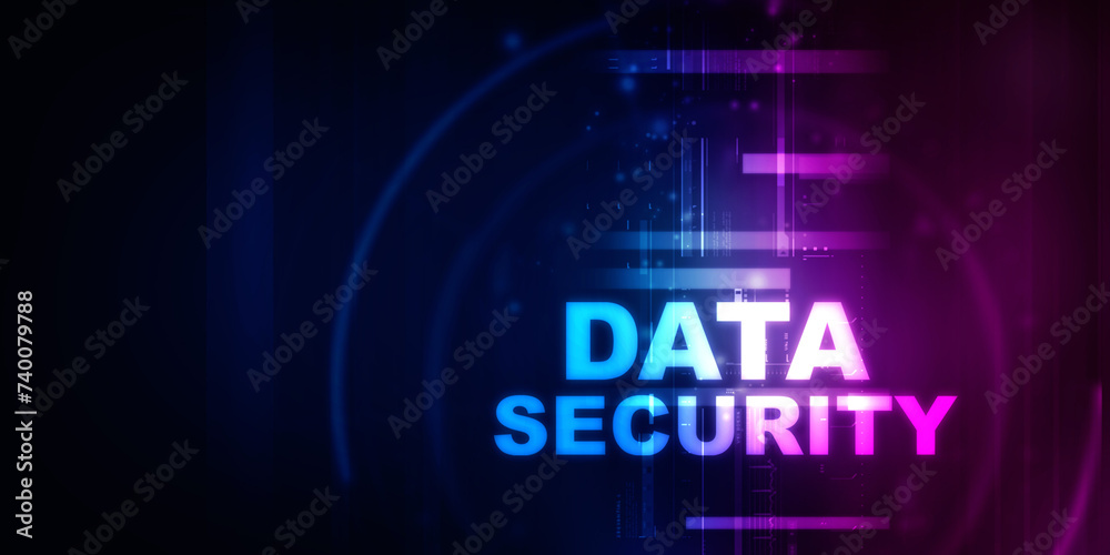 2d illustration abstract data security 2d illustration abstract data security