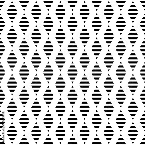 Black diamond stripes seamless pattern design. Simple geometric shape repeating pattern on white background vector. Wall and floor ceramic tiles pattern.