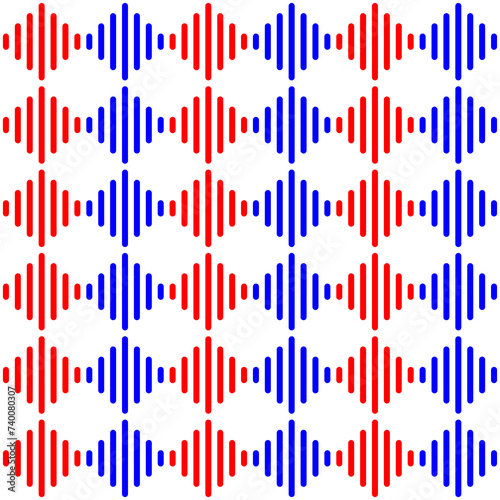 Red and blue tartan plaid stripes seamless pattern background vector. Geometric shape fabric pattern design. Wall and floor ceramic tiles pattern.