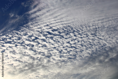 Cirrocumulus are formed by the deformation of Cirrus or Cirrostratus clouds or by the shrinkage of fragmented Altocumulus.