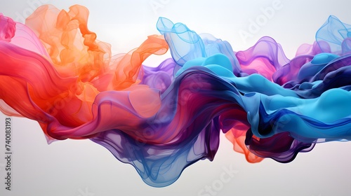 Seamless abstract color wallpaper. Wavy fluid pattern. photo