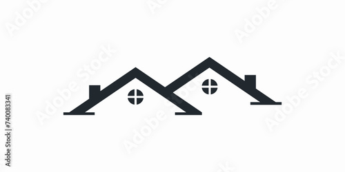 house logo design with consept modern premium vector