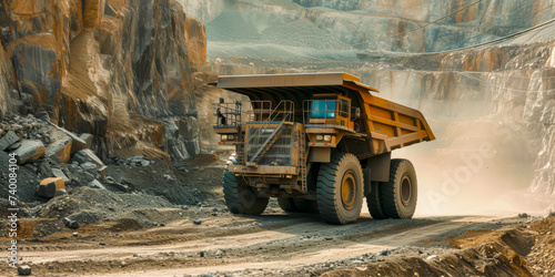 mining big vehicle in a quarry