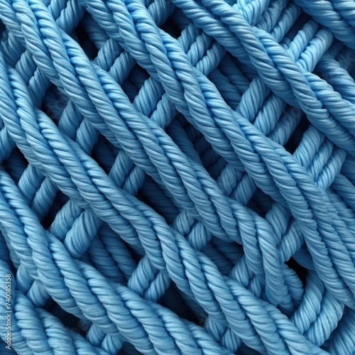 Azure rope pattern seamless texture