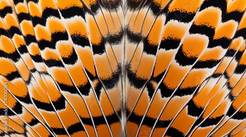 Leopard lacewing butterfly wing texture background photo