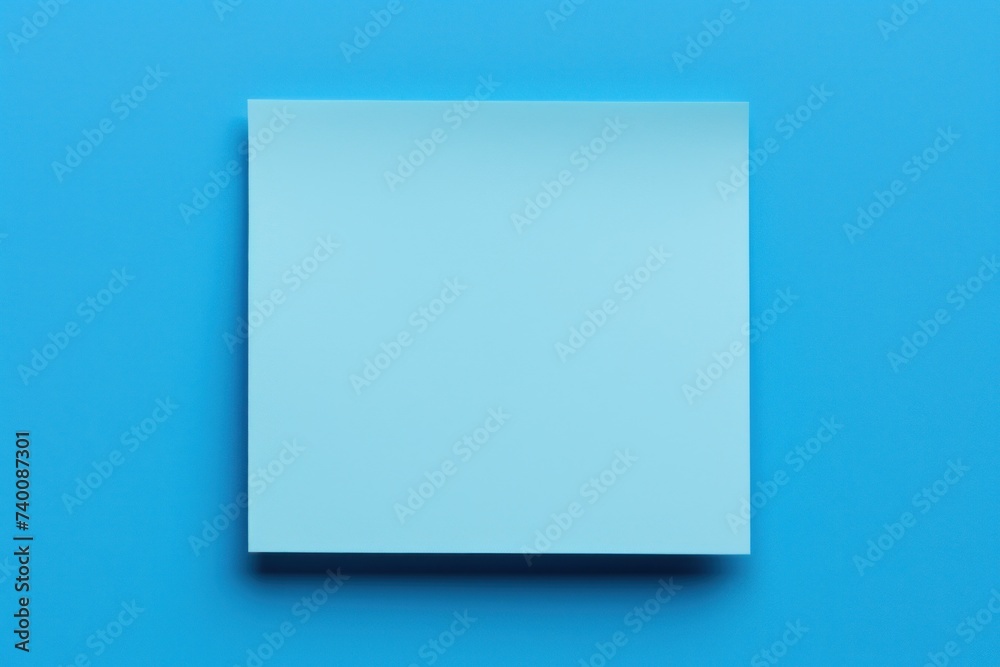 blue blank post it sticky note isolated on white background - obrazy, fototapety, plakaty 
