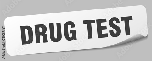 drug test sticker. drug test label