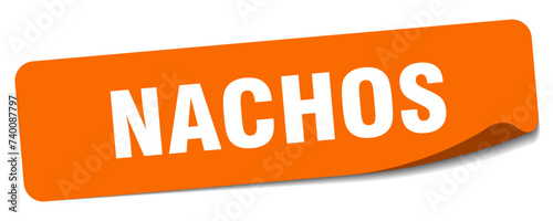 nachos sticker. nachos label