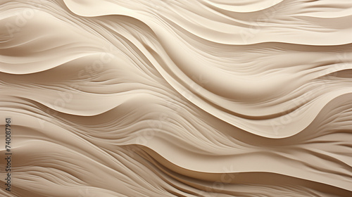 Close up of wall with wavy lines. Generative AI