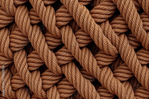 Brown rope pattern seamless texture