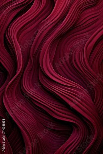 Burgundy organic lines as abstract wallpaper background design