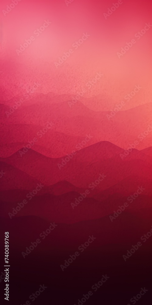 Burgundy retro gradient background with grain texture