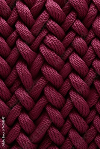Burgundy rope pattern seamless texture