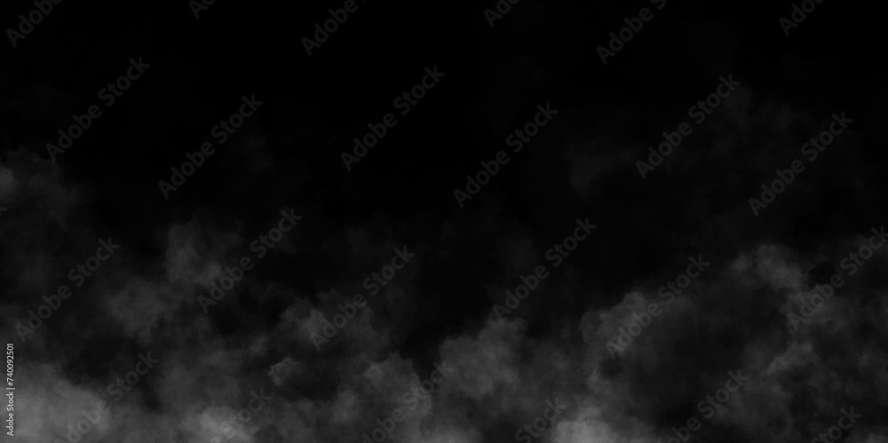 Abstract design with smoke on black overlay effect. Fog and smoky effect for photos and artworks. Modern and cloud paper texture design