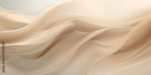 Abstract pastel beige and brown background. line pattern in monochrome colors. Fabric texture