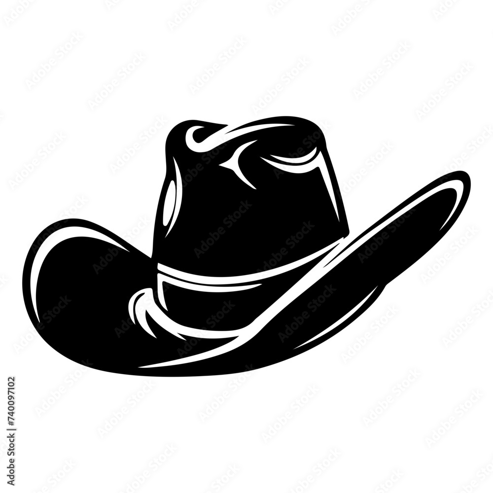 Country Western Cowboy Leather Hat Country Western Cowboy Leather Hat