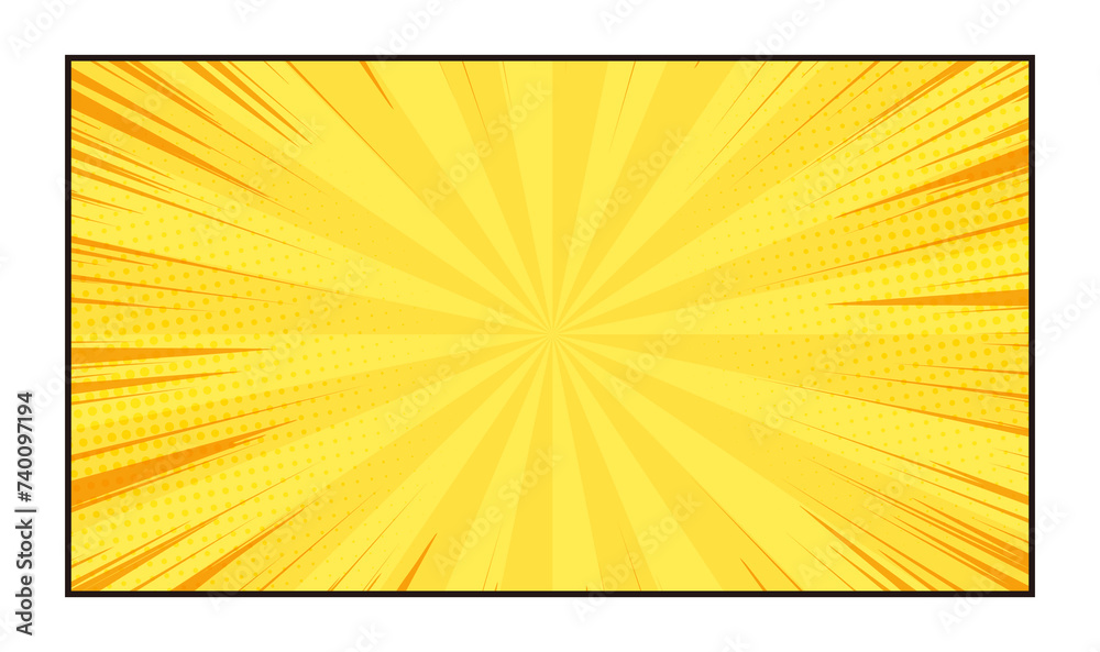 Fototapeta premium Abstract pop art comic background .Cartoon retro pattern effect.