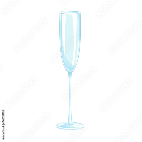 empty glass for champagne wine	