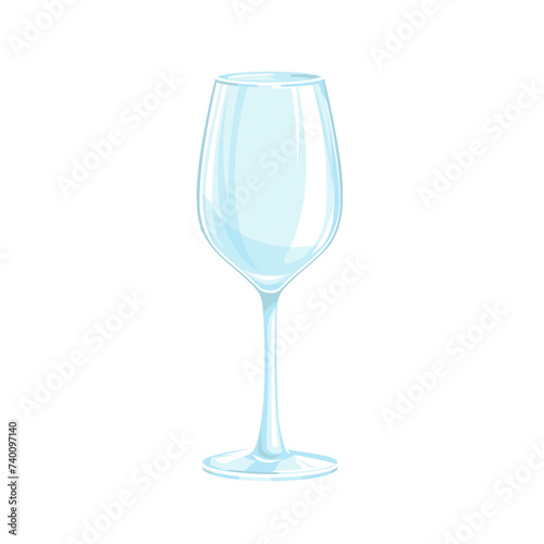 empty glass for white wine	
