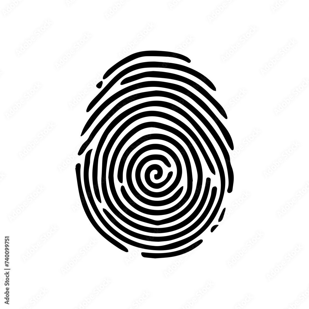 fingerprint logo vector symbol icon design. fingerprint logo vector symbol icon design.