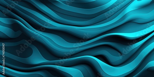 Cyan organic lines as abstract wallpaper background © Lenhard